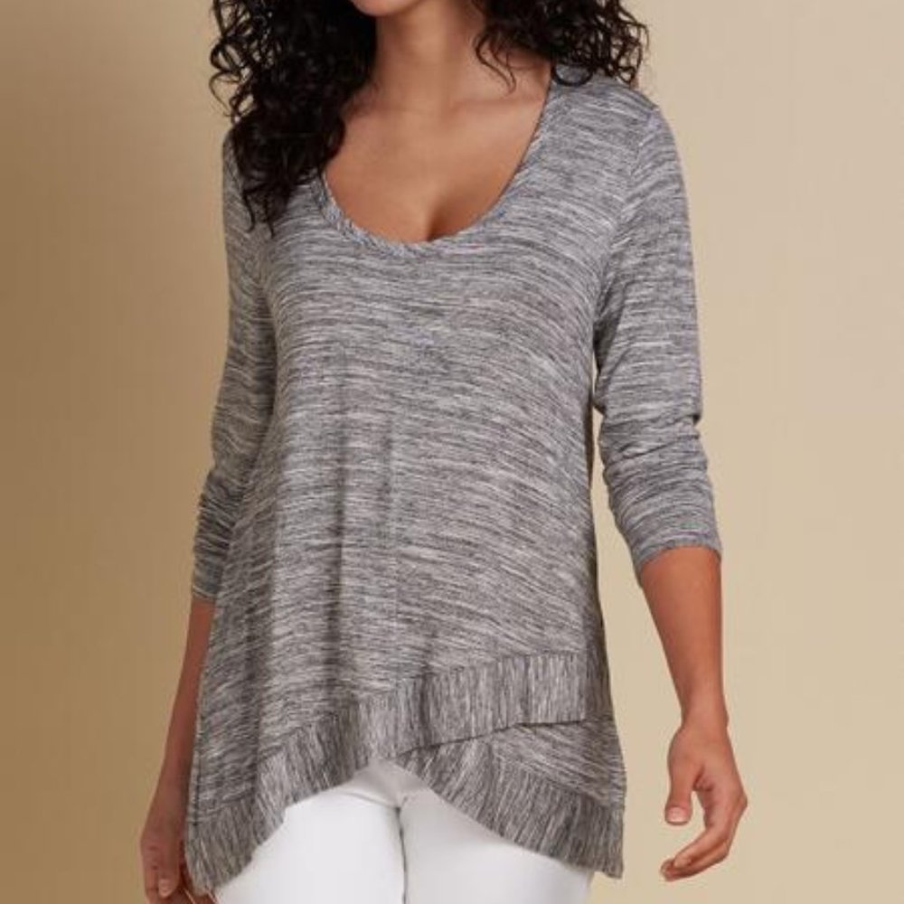 Soft Surroundings Waldport Crisscross Hem Top